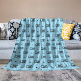 Lofaris Slim Font Customized Name Blanket With Little Star
